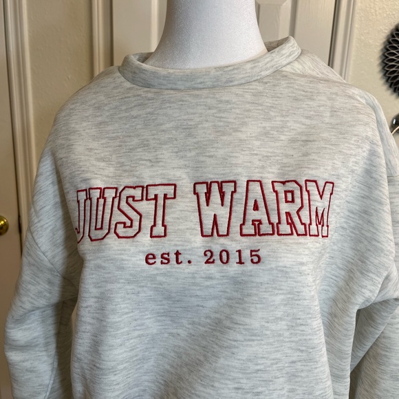 Women's Sweatshirt Letter Print Drop Shoulder Long Sleeve Casual Sweatshirt - Picture 3 of 8